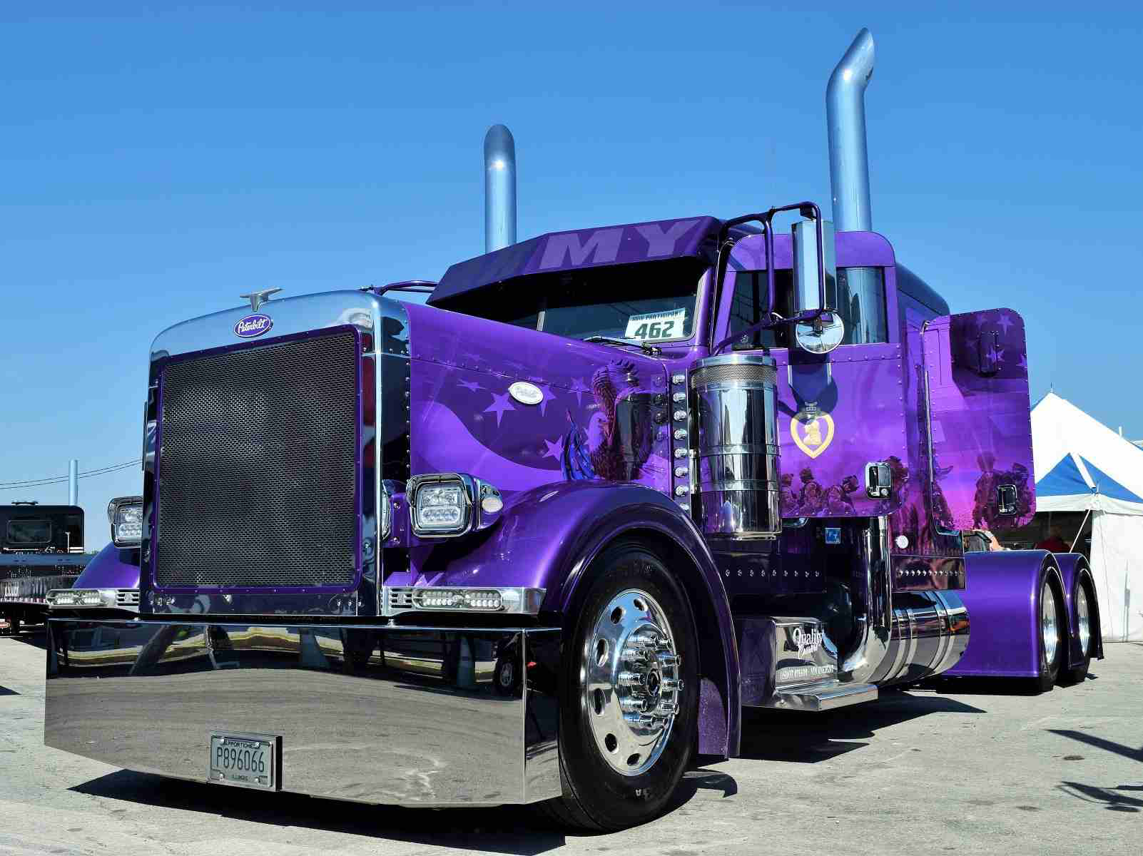 Owner-operator Sean McEndree's 'Band of Brothers' purple ...